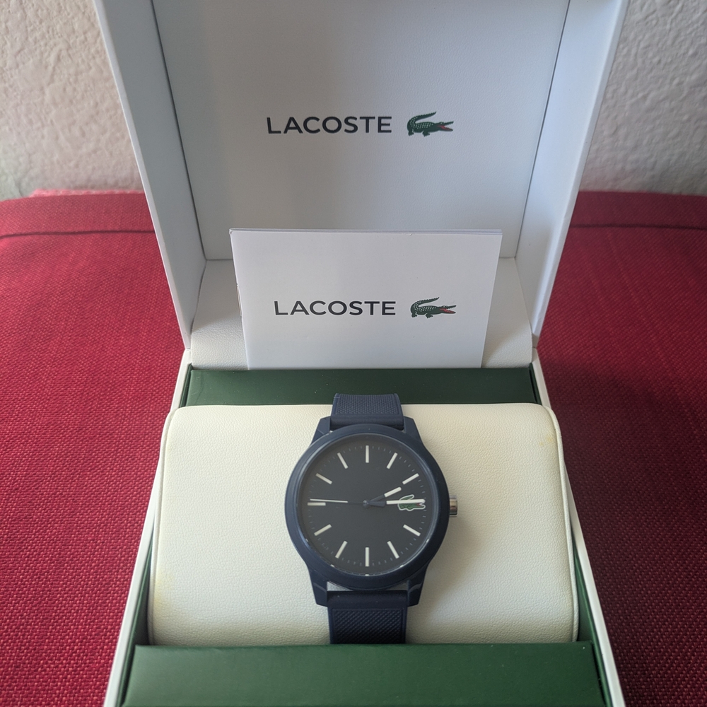 Lacoste Navy Blue Casual Silicone Watch
